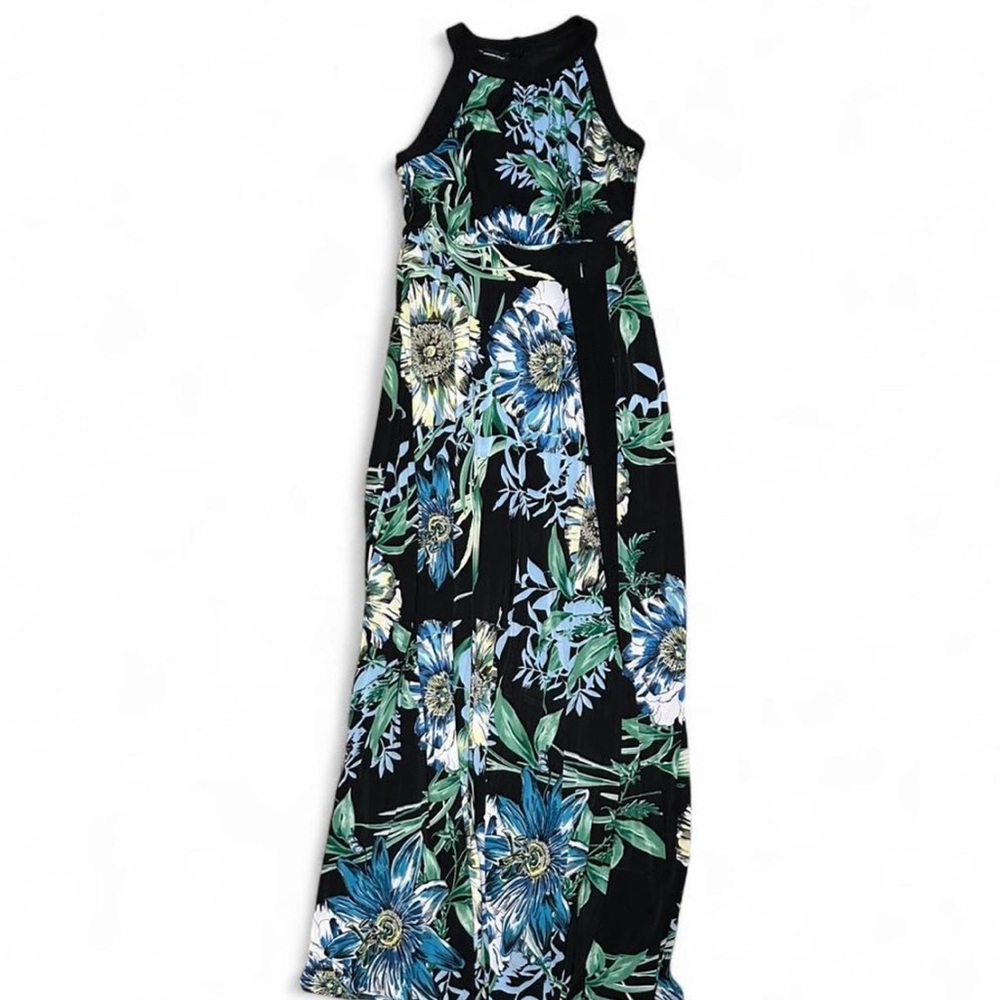 NWOT INC International Concepts Floral Maxi Dress - Black and Blue